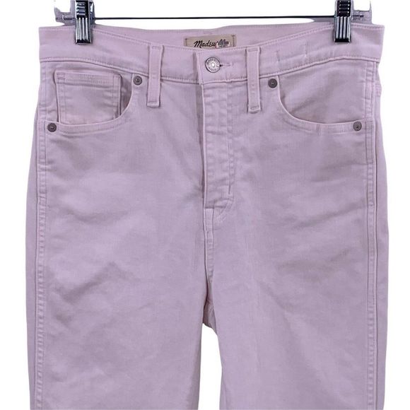 MADEWELL White Denim 10" High Rise Skinny Jeans - SIZE 26 - Picture 4 of 7